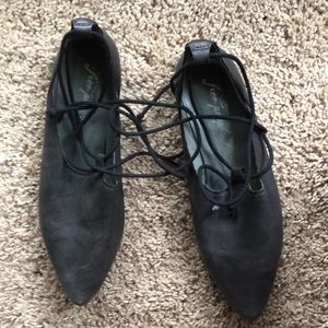 Free People Lace Up Flats